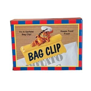 VINTAGE Garfield Bag Clip Keep Food Fresh Kitchen Gadget Collector Item RARE